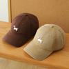 Breathable Cotton Blend Embroidered Puppy Design Adjustable Unisex Baseball Hat Multiple Colors
