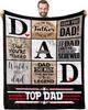 Perfect Gifts To Dad Blankets for Father's Day Mother's Day Anniversary Birthday for Mom Son Daughter Grandpa Grandma Aunt Throw