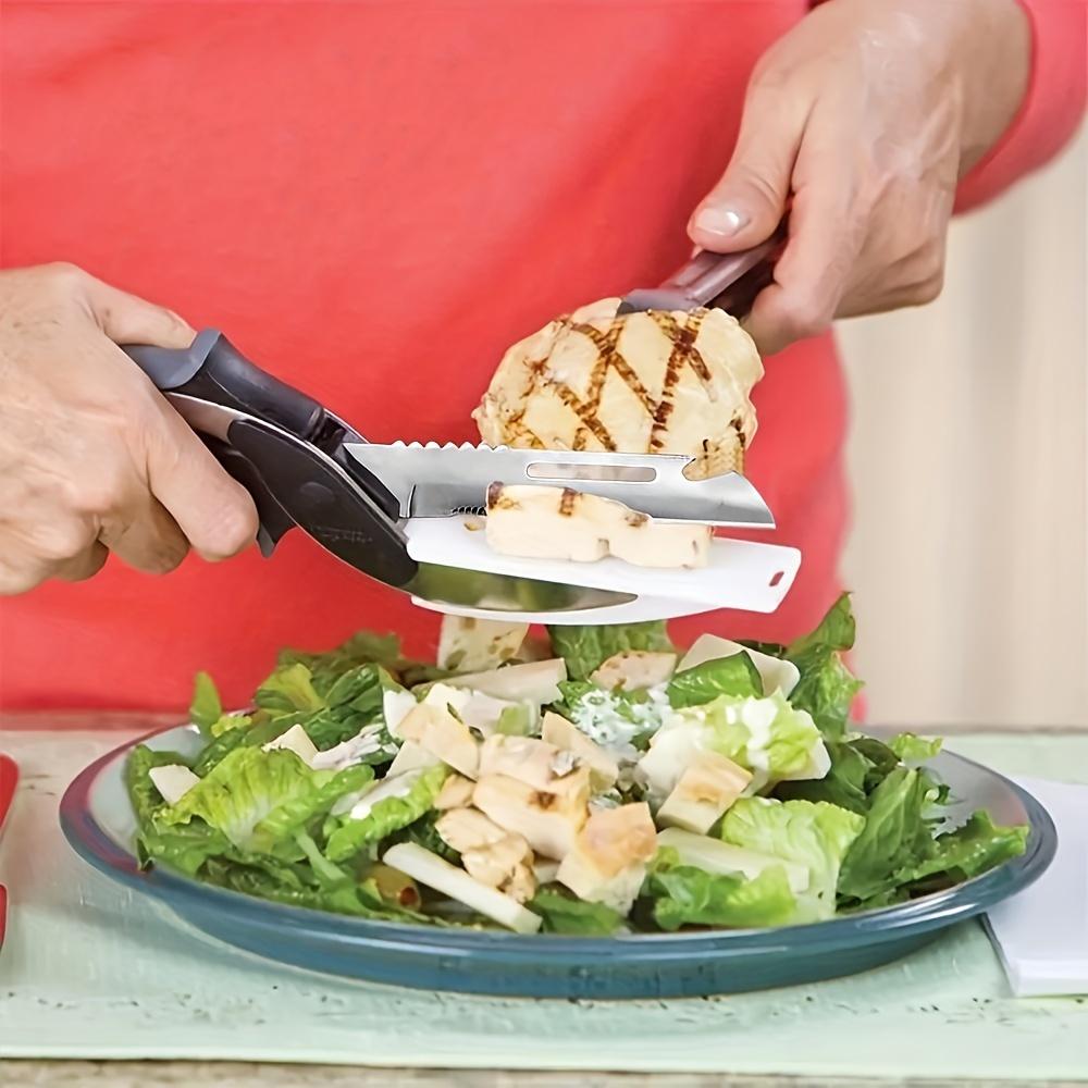 1pc Kitchen Scissors – Stainless Steel Blade Cutting Board Scissors| Tomato Fruit Vegetable Cutter for Meat Cheese5