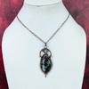 Seraphinite Pendant Handmade Copper Wire Wrapped Pendant Natural Gemstone Jewelry