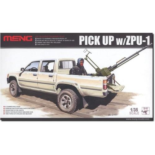 

Meng Model 1/35 Pickup Truck with ZPU-1 Plastic Model