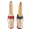 1 Pair Transparent Wire Connector Posts HIFI Speaker Terminals for Amplifiers Ensuring Secure and Stable Connection