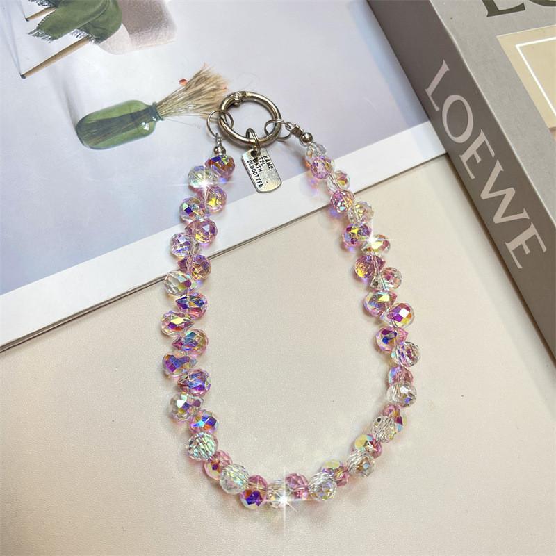 Water Crystal Phone Lanyard With Pvc Chain For Women And Men Personal Accessories