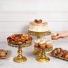Golden Lace Iron Cake Stand Perfect for Wedding and Party Dessert Tables Vintage Design for Special Celebrations and Events