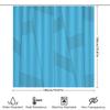 Blue Shower Curtain With Geometric Design Waterproof Bathroom Decor For Kids Bathrooms Simple Modern Pattern Home Accessories (1