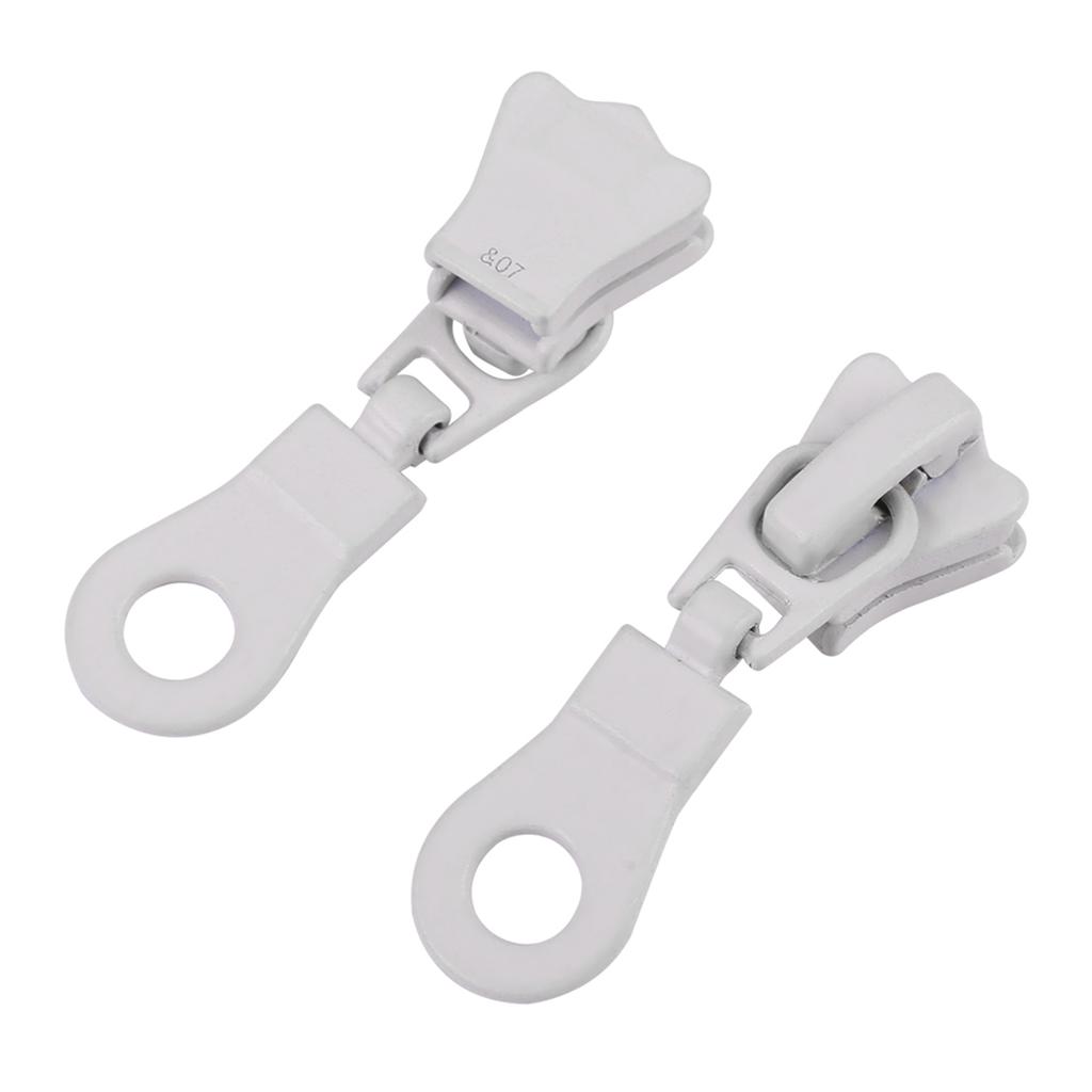 20 Stück Metalllegierung Schieber Größe #5 Reißverschluss Reparatur Ersatz-Set (Schwarz)