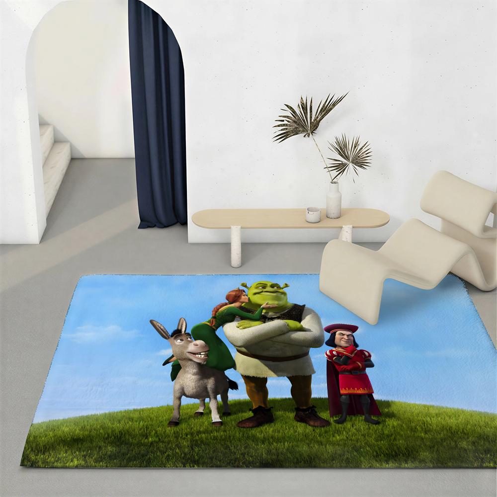 Klassieke Film S-ShrekS Vloermat Eco-vriendelijke Flanellen Deurmat Antislip Geurloos Zacht Kort Pluche Binnen Vloerkleed