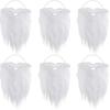 1-10PCS Christmas Santa Claus Beard  Adjustable Curly Fake Beards Realistic Costume Props Holiday Party Dress Up Accessories