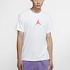 Jordan Jumpman Logo Print Short Sleeve T-Shirt Men Tops White BQ6741-101