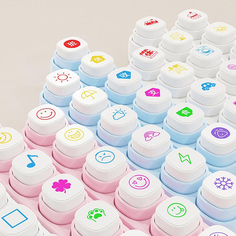 1 Set Kawaii Stamps Stationery For Journal Planner Arts Diy Crafts Album Scrapbooking Decorative Stamps Accessories