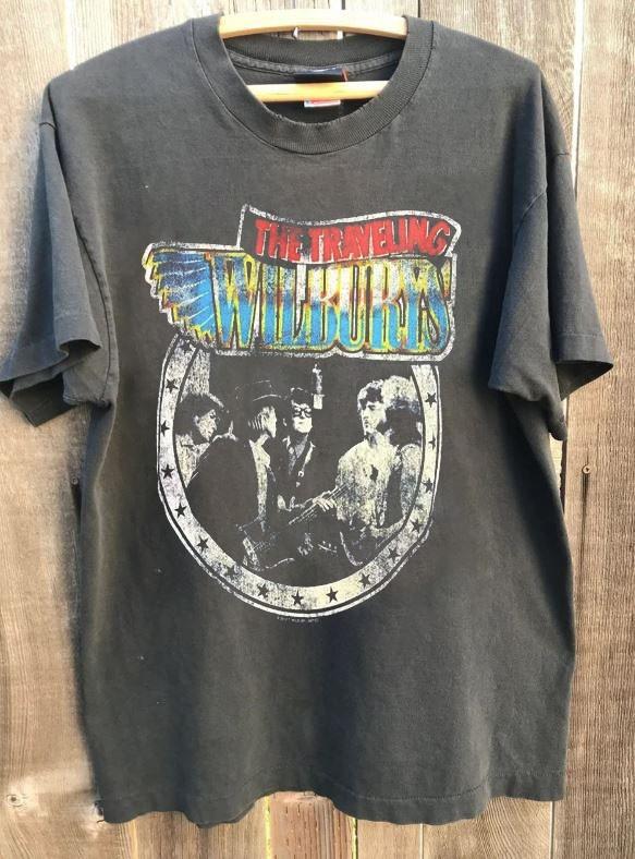 The Traveling Wilburys Band Member Country Charcoal Unisex T shirt S-5XL WA3192 S
