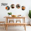 Nursery Wall Decor 4Pcs Black Cat Set, Boho Cartoon Hanging Art, Bedroom Art Farmhouse Rustic Wooden Plants Sign for Living Room Office Animal