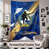 Wall Hanging Tapestry With Custom Name & Text, Bristol Rovers Decorative Tapestry For Bedroom