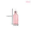 Dropper Bottles Refillable 5-100Ml Rose Gold Lid Cosmetic Container Glass Aromatherapy Liquid For Essential Massage Oil Pipette