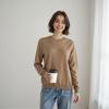 Crew Neck Commuter Pullover Wool Sweater Women's Autumn and Winter Loose Versatile Warm Knitted Top
