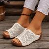 Women Hollow Out Wedge Slippers  New Summer Comfy Platform Sandals Non Slip Plus Size Slippers Slides Women Zapatos De Mujer