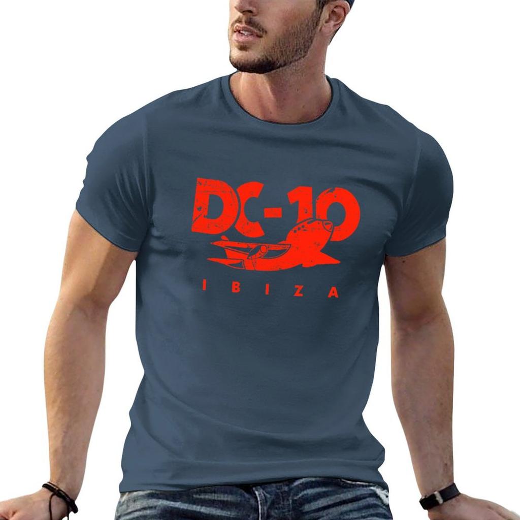 DC10 Bar Club IBIZA: Vintage Red MODEL Club Legend by La French Touch T-Shirt Blouse Anime Mens T Shirts Casual Stylish