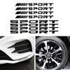 8 stk Sportsemblem Bilhjul Refleksklistremerke Felg Nav Auto Racing Ytelse Sport