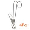 Stainless Steel Hook Clip Household Underwear Socks Drying Clips Clothes Quilt Windproof Clip Hanger