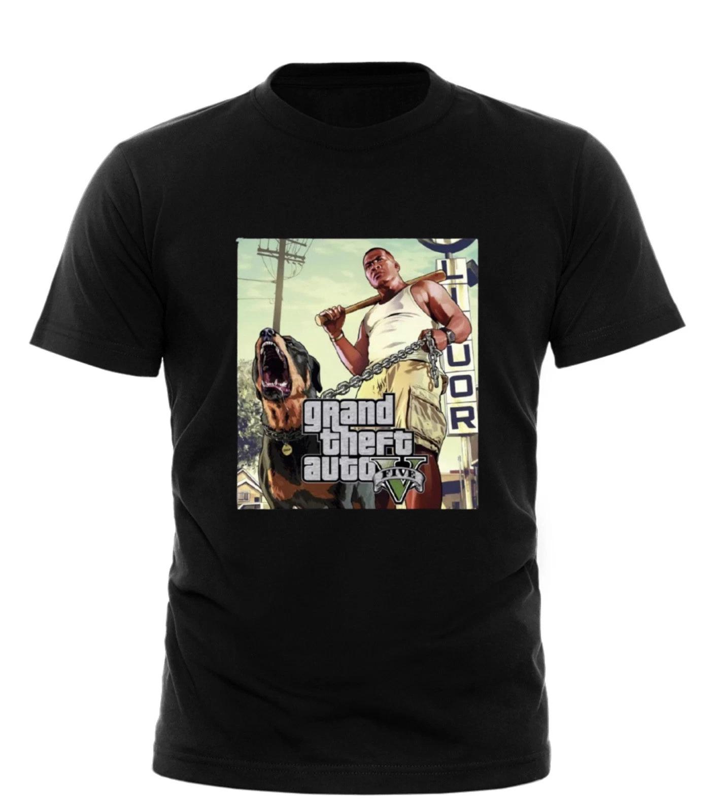 GTA V GTA 5 Grand Theft Auto 5 Rockstar San-Andreas Grey T-Shirt -290_Grey 2XL