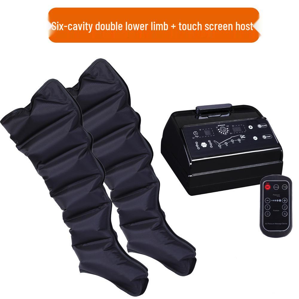 Pneumatic Six-Chamber Leg Massager with Air Wave Therapy