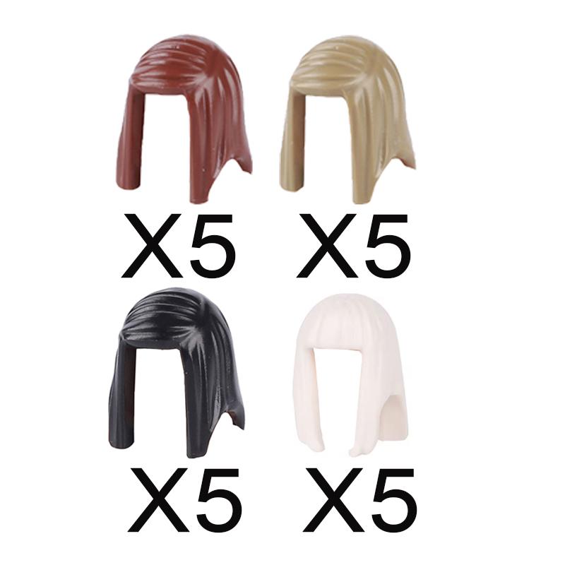 MOC City Building Blocks Procurement Products Body Character Accessories Colorful Hair Mini Bricks Compatible Toys Gift K075 DIY