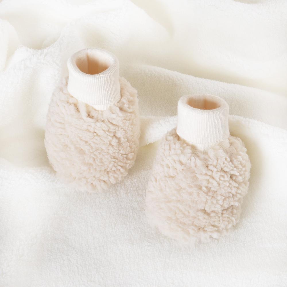 Sonbahar Kış Kalınlaştırılmış Flanel Bebek Yürümeye Başlayan Çocuk Ayakkabıları - Kaymaz Yumuşak Taban, Sıcak Yüksek Bilekli Çoraplar