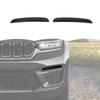 Smoked Black Front Fog Light Lamp Guard Cover Trim for Jeep Grand Cherokee 2024+