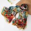 New Summer Silk Scarves, Long High-end Mulberry Silk Scarves, Fashionable and Versatile Printed Shawls