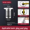 304 Stainless Steel Anti-Clog Floor Drain Cover for Bathroom & Kitchen