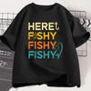Fun Cat Graphic Tshirts Humor Short Sleeve Tee Shirt for Men Women Vintage Fishing New Crew Neck Tshirts Funny Kitten Tshirt