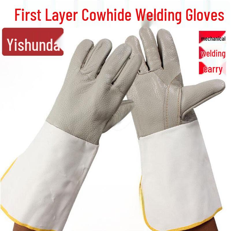 Yishunda Heat Resistant Cowhide Welding Gloves