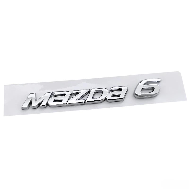 For Mazda 3 6 Tail Nameplate ABS Plastic Car Trunk Rear Logo Stickers Letter Decals Decorative Badge Auto Modified Accessories h5