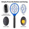 Rechargeable Electric Mosquito Swatter Killer Racket Portable Durable Home Use