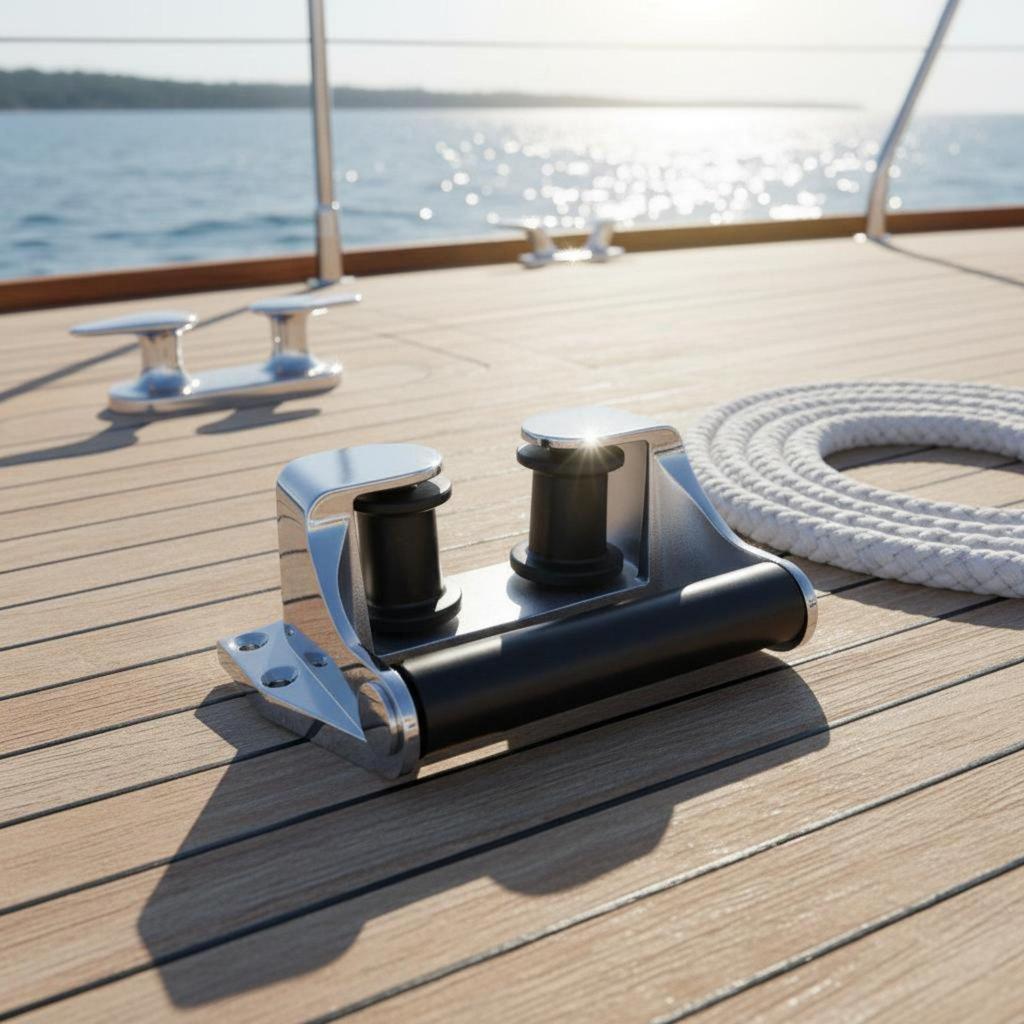 Anchor Roller Fairlead Polished Finish Marine Hardware Long-Lasting for Yacht