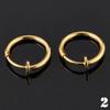 1 Pair Nose Lips Ring Spring Clip Hoop Earring Unisex Piercing Septum