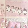 Cute Laundry Bunny Cartoon Cute Little Bunny Kawaii Subculture Sweet Cool Girl Room Decoration Suitable For Outdoor Living Room