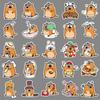 50 Adesivos Doodle Marmota Desenho Animado Fofo Animal Desenhado à Mão Decorativo Capa de Celular Copo de Água Adesivos Impermeáveis