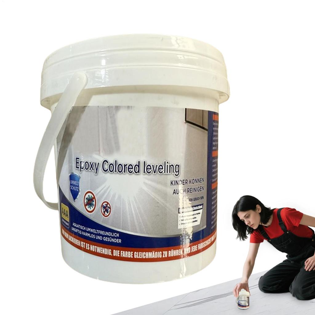 Epoxy Coloured Sand Floor Paint Self Leveling High Gloss Marble Effect Water Based Non-slip Epoxy Floor Paint for Refinishing
