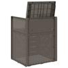 Garden Dining Chairs 2 Pcs Light Gray and Taupe PP