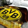 1PC Borussia Custom Name Patterned Flannel Blanket Suitable For All Seasons for Home Decor Warmth and Comfort Gifts Holiday Present