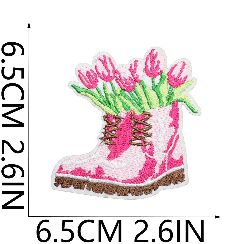 Love Letter Embroidery Cloth Sticker Pink Couple Clothing Decorative Patch Sticker Bow Bear Computer Embroidery Label Heat Transfer