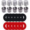 Ampper 10 Piece Battery Post Terminal Shims, Lead Terminal Shim Caps With 12 Piece Washers For Top Post Battery Post Ends Repair