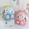 2022 Cute Plush Rabbit Doll Kindergarten Backpack for Grades 1-3