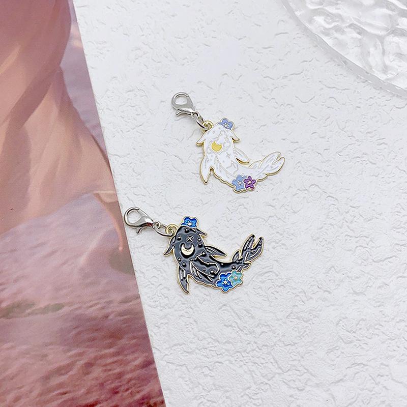 

Черно-белая асимметрия Золотая рыбка Обувь Шарм Креативные украшения для обуви Аксессуары для самостоятельного изготовления шнурков для обуви Украшения для обуви one size