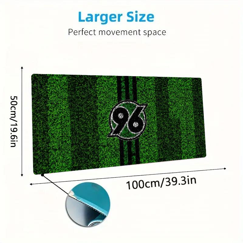Hannover 96 Large Size Mouse Pad Large Gaming Table Cushion Non-slip Laptop Tablet Big Mousepad XXL Mat Mini PC Playmat With Lock edge