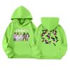 Girls' Long Sleeve Hoodie with Graphic Print and Pockets Casual Pullover Sweatshirt