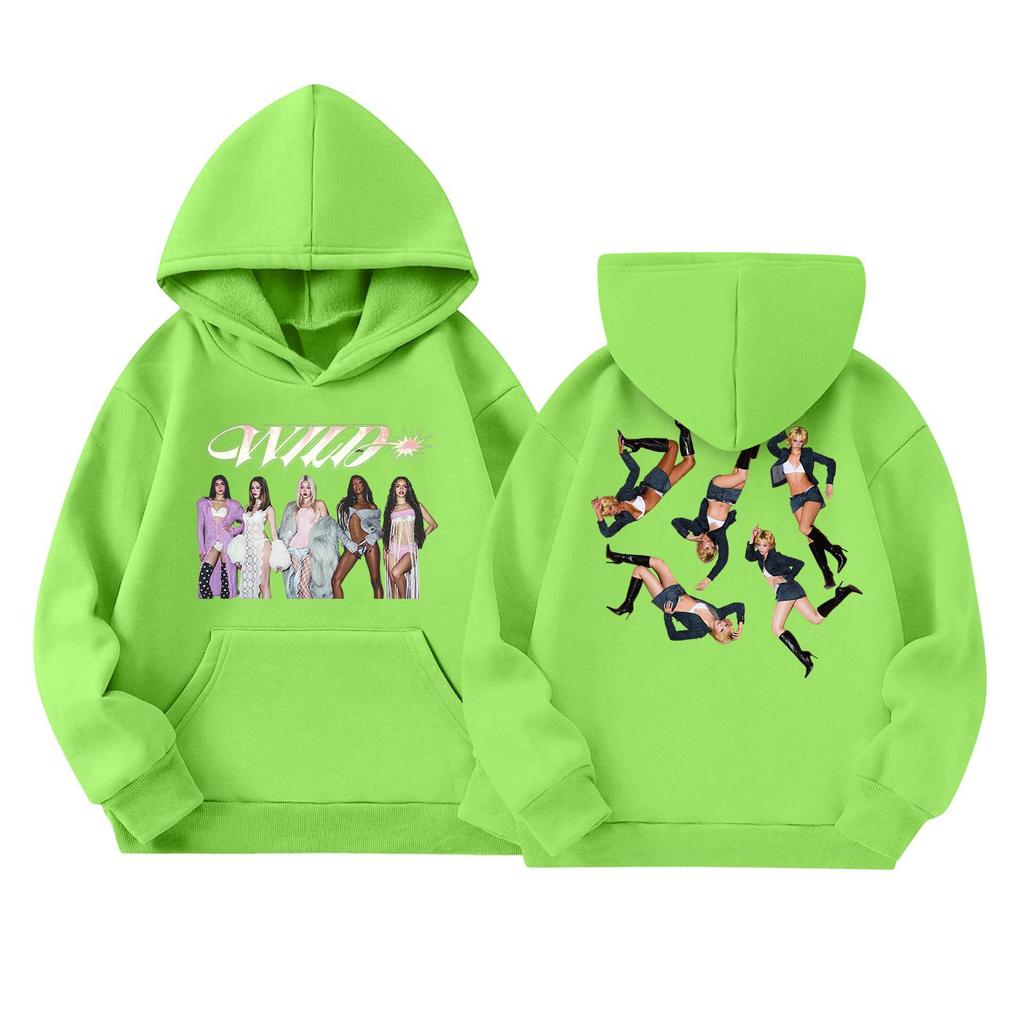 Girls' Long Sleeve Hoodie with Graphic Print and Pockets Casual Pullover Sweatshirt