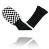 LeFeng Golf Club 3 Pieces Knitted Golf Club Covers 460cc for Driver Fairway Woods No Pom Poms for Hybrids White Covers, (Black Checkered)
