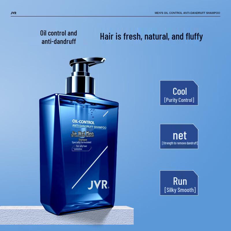 JVR Men's Oil Control Anti-Dandruff Shampoo